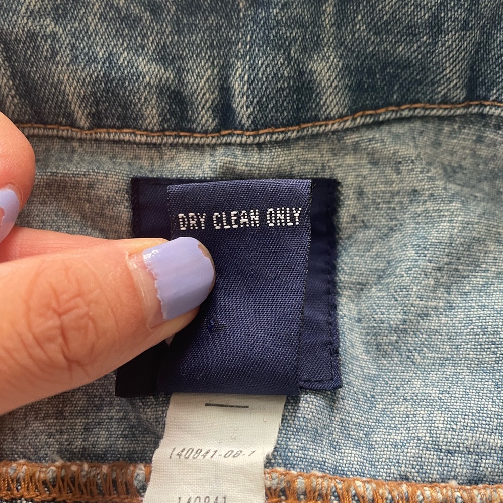 Vintage Gap Denim Patchwork Vest (Large) - image 6